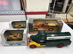 Hess ERTL 1932 Ford 1926 Seagrave Diecast Lot of 4 Tanker, Firetruck Roadster - Picture 1 of 11
