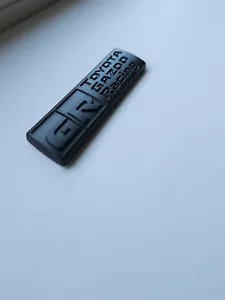 GR8d GR Long Toyota Gazoo Racing Yaris GT86 GR86 Badge Rear Sticker Metal - Picture 1 of 4