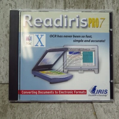 Vintage 2002 Readiris 7 Pro  OCR Software for Mac OS CD Rom Disc - Image 1 of 4