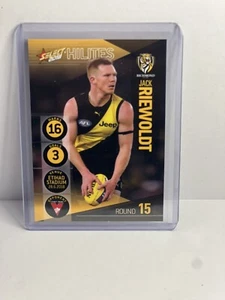 2018 AFL SELECT HILITES ROUND 15 RICHMOND TIGERS JACK RIEWOLDT CARD #170 - Picture 1 of 2
