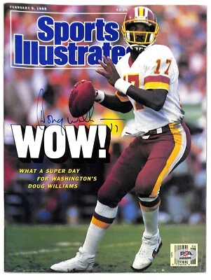 Doug Williams Autographed 1988 Sports Illustrated News Stand Issue NM PSA/DNA - Image 1 of 2