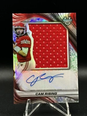 2024 Bowman Best Cam Rising Jumbo RELIC Patch Auto SSP Utah QB Q3 - Imagem 1 de 2