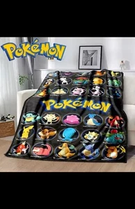🛏️ Couverture en Flanelle Pokémon - Pikachu ⚡ | Douceur et Confort pour Enfants - Picture 1 of 2