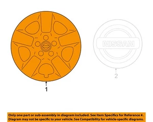 NISSAN OEM 10-13 Rogue Wheels-Wheel Cover 40315JM00B - Picture 1 of 2