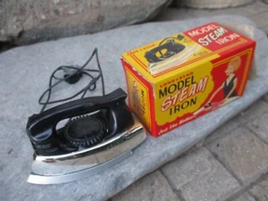 Vintage Rare Toy Model Steam Iron Lone Star England Die cast Metal Base in Box - Picture 1 of 10