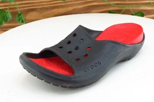 Crocs Toddler Boys 12-13 Medium Red Slide Synthetic - Picture 1 of 7