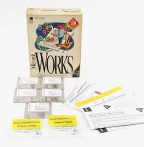 "Microsoft Works 3.0 para discos de 3,5"" vintage MS-DOS y Windows 3.1" - Imagen 1 de 8