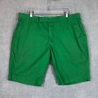 Polo Ralph Lauren Shorts Mens 38 Green Chino Khaki Casual Cotton Preppy Adult