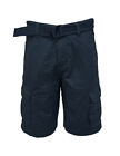 Men's Cargo Shorts Belted Casual Lightweight Cotton Camo Cargo Shorts