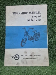 Vintage ZVL Moped Model 210 Motorcycle Owners Workshop Manual 1970s 80s  - Picture 1 of 5