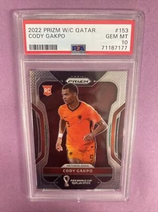 2022 Panini Prizm W/C Cody Gakpo #153 RC Rookie PSA 10 GEM MT #7177 (T1) - Picture 1 of 3