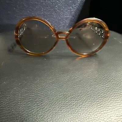 Vintage Italian 60's 70s Round Tortoise Shell  Sunglasses Italy Women's, Unise - Image 1 of 4