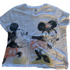 Disney Mickey Minnie Mouse  T-Shirt Womens Xl Extra Large Tee Shirt  Cropped