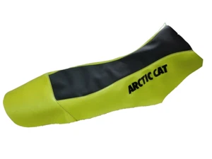 ARCTIC CAT DVX 400 GRIPPER ATV SEAT COVER LOGO ON SIDES YELLOW /BLACK - Picture 1 of 2