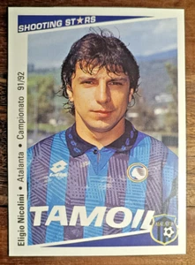 Nr. 24 Nicolini, Atalanta-Shooting Stars Figur Karte Fußball Merlin 1991/92 - Bild 1 von 2