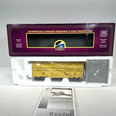 MTH Premier 20-94230 Pennsylvania Fruit Operating Reefer Car O New Smoke #92868 - Image 1 of 4