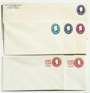 U.S. Embossed Envelopes, Entire, 92 items (60 different ones), 1944 to 1989 - Picture 1 of 12