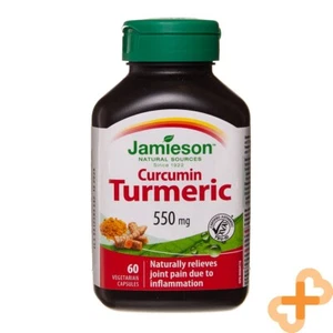 JAMIESON TURMERIC Curcumin 550mg 60 Capsules Relieves Joint Pain Supplement - Picture 1 of 12