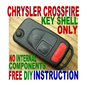2004-2008 Chrysler Crossfire FLIP KEY KEYLESS REMOTE FOB CASE FREE INSTRUCTION - Picture 1 of 3