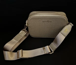 Bexley White Elm Crossbody Bag Clutch Handtasche Gold Vegan Microfaser Leder - Bild 1 von 14