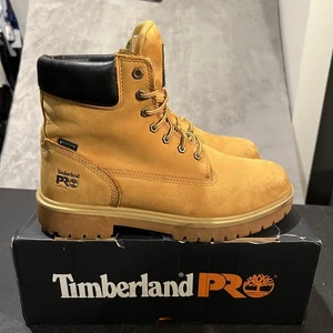 Timberland PRO Direct Attach 6" Work Boots Mens 11.5 Wheat Waterproof Soft Toe - Picture 1 of 13