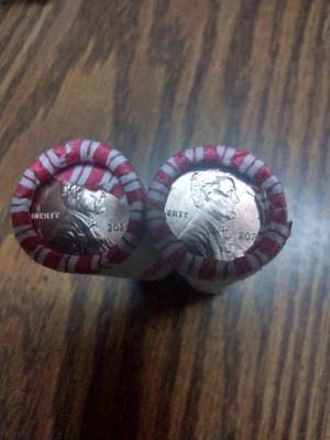 Two(2) rolls 2024-P GEM BU Lincoln Shield Cent 2 rolls of 50 coins each OBW - Image 1 of 3