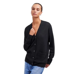 Cárdigan negro de lana merino Madewell XS NUEVO CON ETIQUETAS | Suéter de Comercio Justo - Imagen 1 de 8