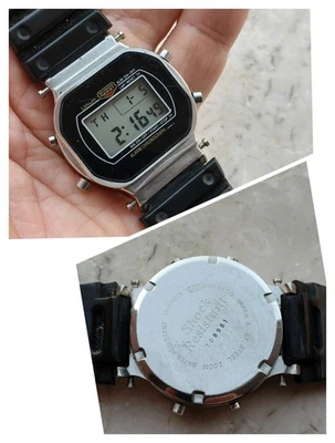 80s CASIO DW-400 Rare ORIGINAL LCD ALARM CHRONOGRAPH VINTAGE WATCH UHREN WORKING - Immagine 1 di 4
