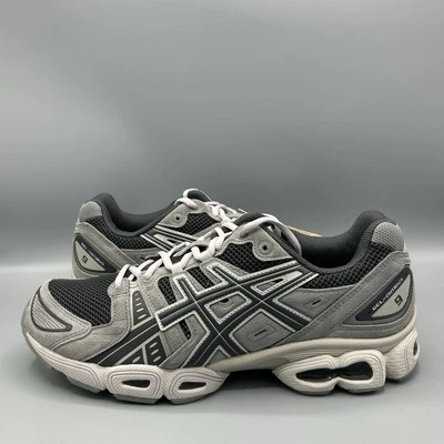 Scarpe da ginnastica ASICS Gel-Nimbus 9 grigio ossidiana scamosciate casual grosse UK 10 EU 45 - Immagine 1 di 4
