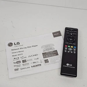 OEM LG Remote & Manual for Network Blu-Ray Disc Player BD370 - Picture 1 of 4