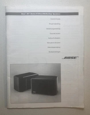 Altavoces directos/reflectantes Bose 301 Serie IV - Guía del propietario Foto 1 de 2