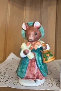 Vintage Schmid Weihnachtsmaus Figur handbemalt Porzellan Vintage Sammeln - Bild 1 von 6