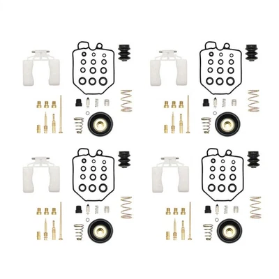 Paquete de 4 kit de reparación de reconstrucción de carburador con enchufe para Honda Nighthawk 750 CB750SC 1982 Foto 1 de 4