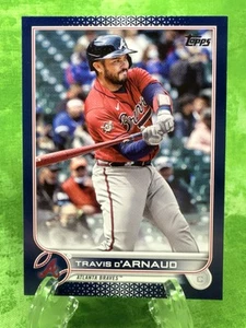 Travis d'Arnaud  - Royal Blue - 2022 Topps #4 Atlanta Braves Los Angeles Angels - Picture 1 of 11