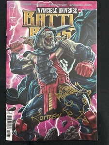 BATTLE BEAST #2 1:100 VARIANT W/INVINCIBLE REMARQUE BY RYAN OTTLEY W/COA - Picture 1 of 2