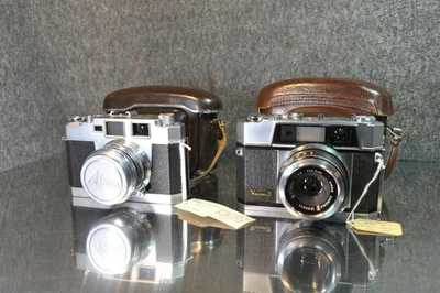 Lote De Colección De 2 Cámaras De Película Con Telémetro 35mm Aires 35 III y Aires Viscount Foto 1 de 4