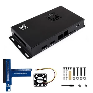 Metal Enclosure for Raspberry Pi Compute Module 5 IO Board with Cooling Fan, ... - Picture 1 of 9