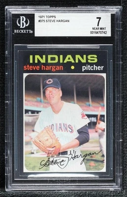 1971 Topps Steve Hargan #375 BGS 7 - Image 1 of 2