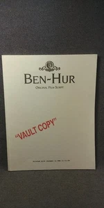Modern Vault Kopie 1959 Ben Hur Film Filmskript Charlton Heston Wyler 8,5"x11" - Bild 1 von 11