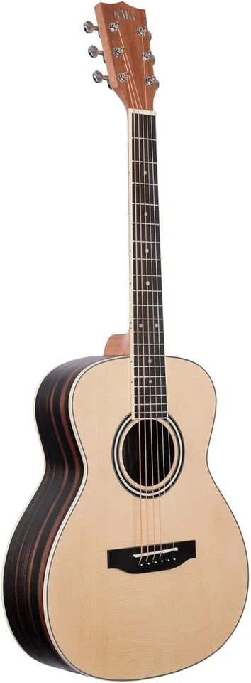 Kala Spruce Top Ebony Orchestra 迷你吉他带包,KA-GTR-OM-SEB — 第 1/4 张图片