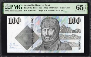 Australia 100 Dollars P48d R613 1992 Fraser Cole PMG65 Gem UNC EPQ GREY GHOST - Picture 1 of 2
