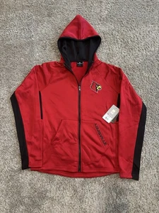 Louisville Cardinals Colosseum Jacke Unisex klein rot durchgehender Reißverschluss Logos Neu mit Etikett - Bild 1 von 4