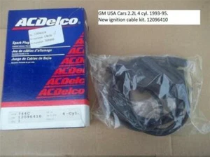 GM USA Cars 2.2L 4 cyl. 1993-95. New Ignition Cable Kit. # 12096410 - Foto 1 di 1