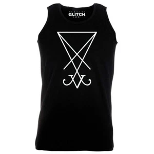 Lucifer Sigil Mens Vest - Funny Satan occult religion fashion horror witch - Picture 1 of 1