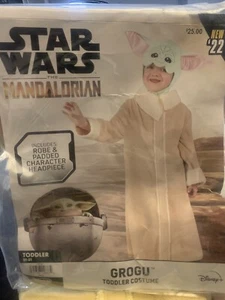 Star Wars Grogu Mandalorian The Child Baby Yoda 2T-3T Toddler Halloween Costume - Picture 1 of 1
