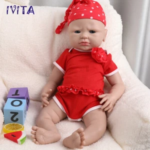 IVITA 20 Zoll handgefertigte Ganzkörper Silikon Reborn Baby Mädchen Schlapp Silikonpuppe - Bild 1 von 12