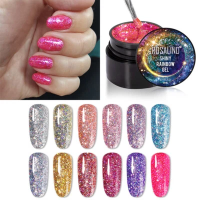 Nagelgemälde Einweichen Auf Uv Glitter Nails Nagellack Led Led -Lampe - @ / - Bild 1 von 4