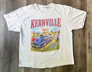 Vintage Kernville Rod Run White T Shirt 1990s 2000s Men XL - Picture 1 of 12