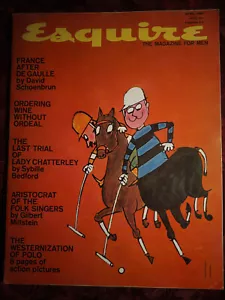 ESQUIRE April 1961 POLO Theodore Bike Gilbert Milstein Maria Laforet Gay Geschichten - Bild 1 von 2