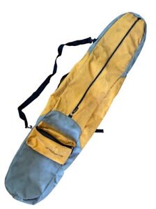Burton Deluxe 165cm Snowboard Carry Bag Cover Case Backpack Orange Gray Zipper